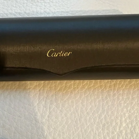 Cartier Black Sunglasses Classic Aviator Design - Picture 9 of 10